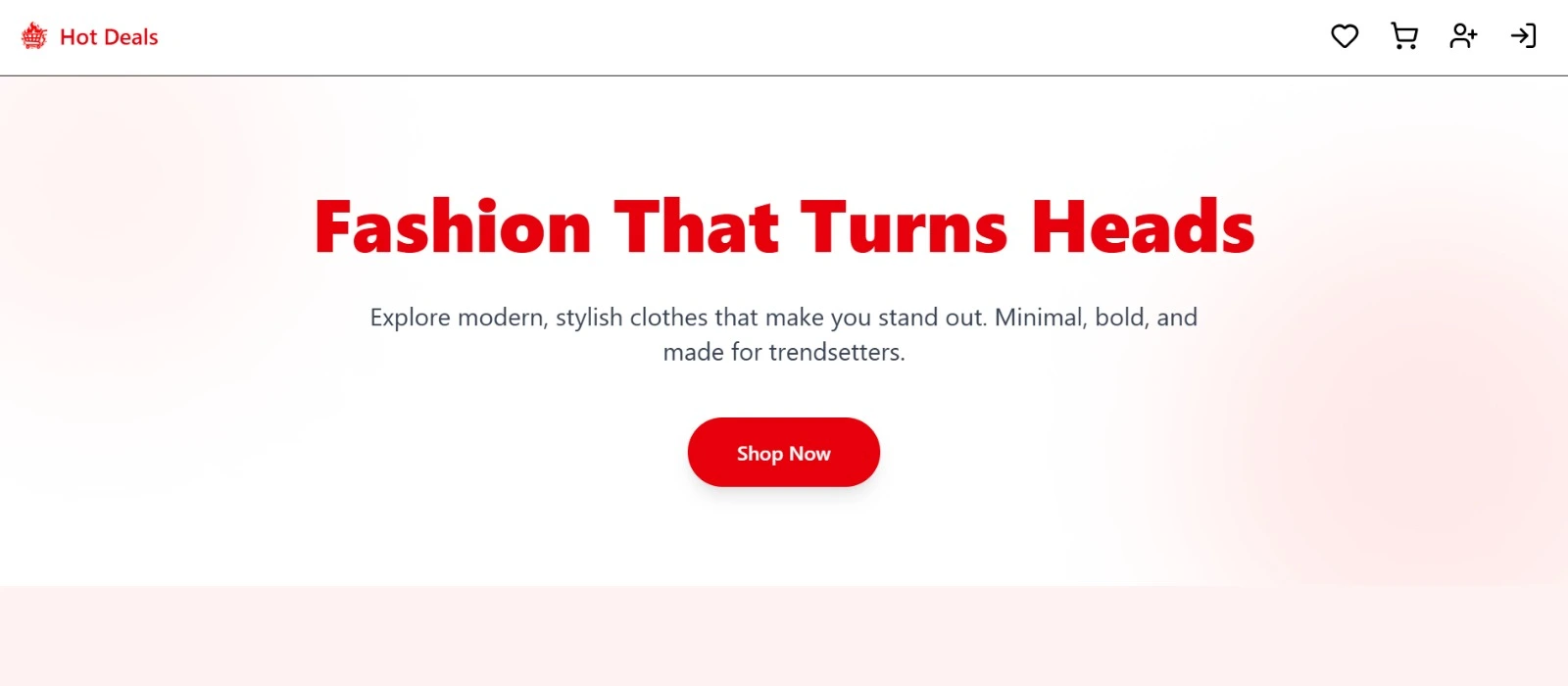 Hot Deals E-Commerce